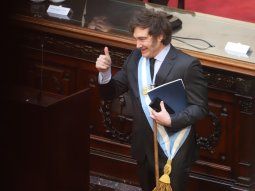 Javier Milei en el Congreso. Javier Milei en el Congreso.