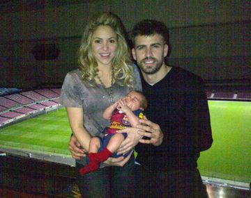 Shakira, Gerard Piqué y su pequeño hijo Milan