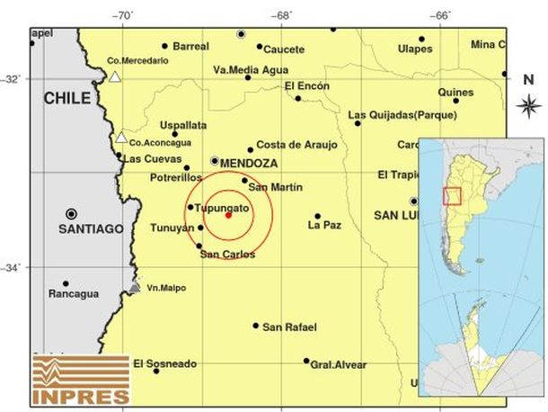 Un fuerte temblor se sintió en Mendoza: el epicentro fue en San Juan