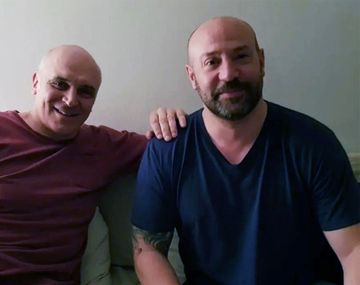 Amigos son los amigos: José Luis Espert junto a Diego Spagnuolo.