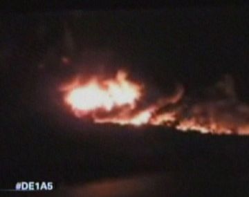 Gran incendio en el autódromo de Comodoro Rivadavia