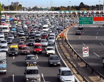 La Autopista Illia, que comunica la Ciudad con el norte del Conurbano bonaerense