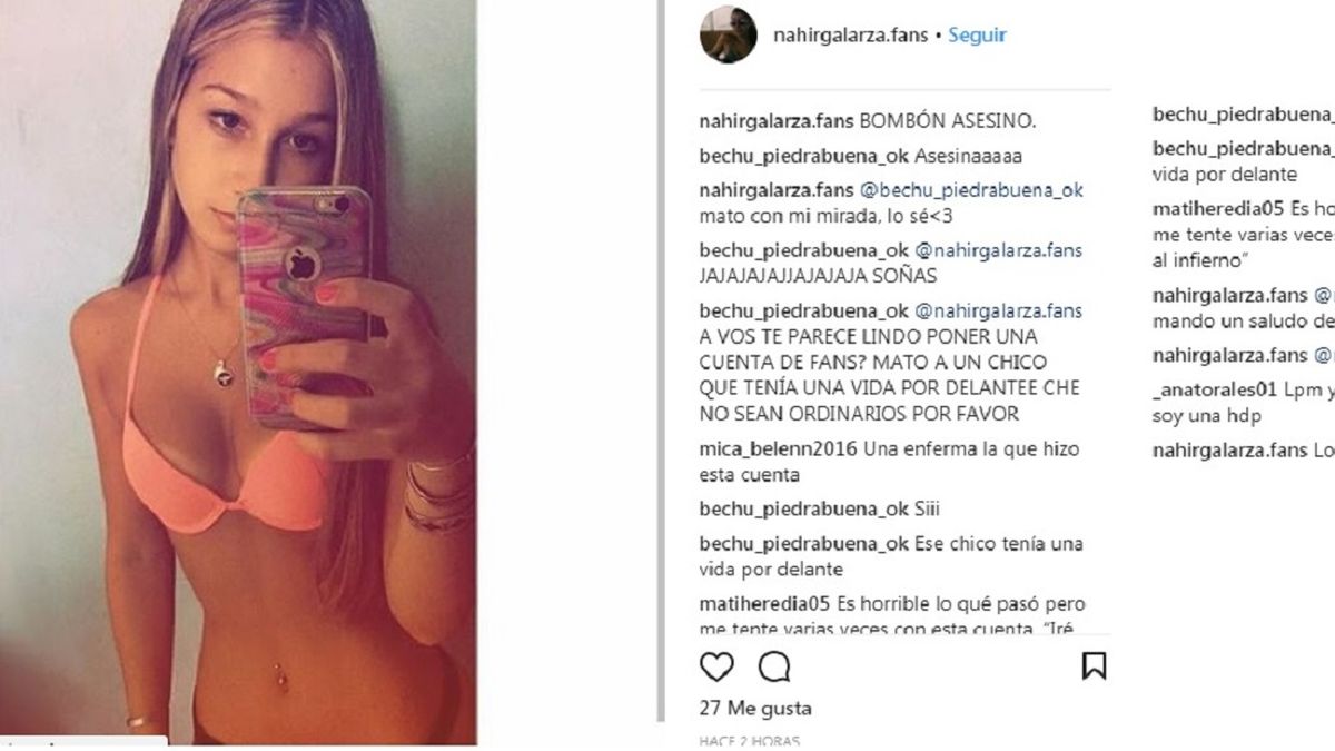 Cerraron el Instagram de Nahir Galarza tras una jornada con miles de  seguidores nuevos y hasta clubes de fans