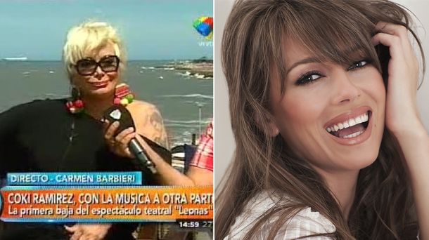 Carmen Barbieri, molesta con la salida de Coki Ramírez de Leonas