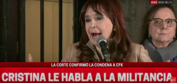 Habló Cristina Kirchner tras la ratificación de la condena por la causa Vialidad