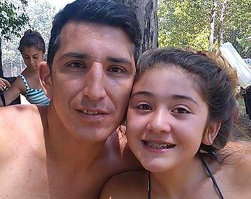 Valentina Arias con su papá Jorge Zapata