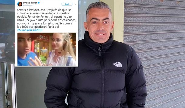 La Ministra tuiteó sobre el argentino que se burlo de una ciudadana rusa