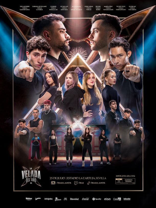 La cartelera completa de La Velada del Año 6: peleas y shows confirmados