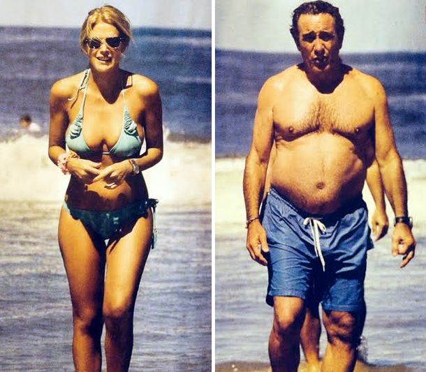 La bella y su nueva conquista: Flavia Palmiero eligió un galán atípico