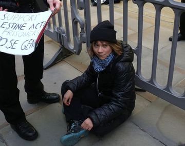 Detuvieron en Londres a Greta Thunberg por una protesta en apoyo a activistas pro Palestina