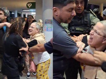 Así fue la violenta agresión de una libertaria a un fotógrafo: Andate, kukardo de mierda