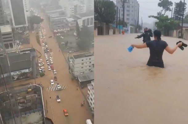 Inundaciones en Camboriú