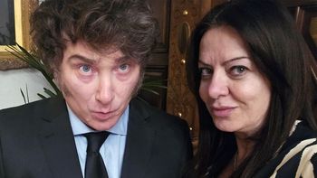 Javier Milei y ministra Sandra Pettovello.
