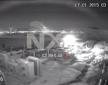 El momento en el que un meteorito cae sobre Bucarest