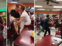 Discutieron por la salsa  y terminan a los sillazos