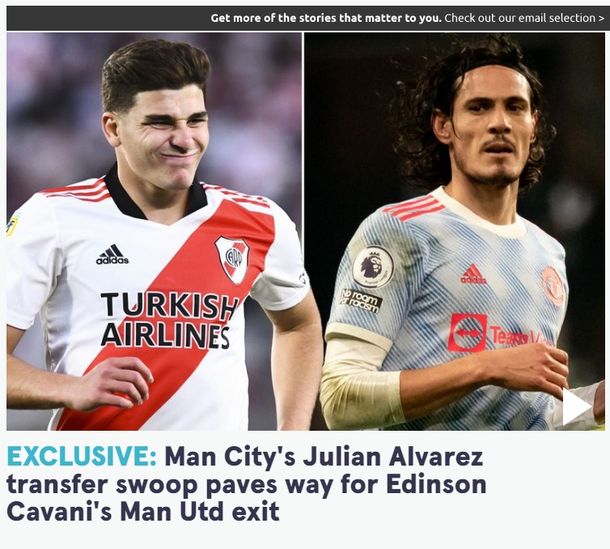 Edinson Cavani jugará en River, aseguran medios británicos