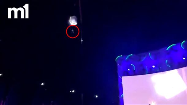 VIDEO: Un acróbata cayó de 30 metros de altura  y murió en pleno show