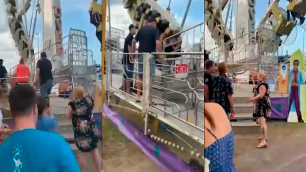 Una joven cayó desde 30 metros de altura en un parque de diversiones