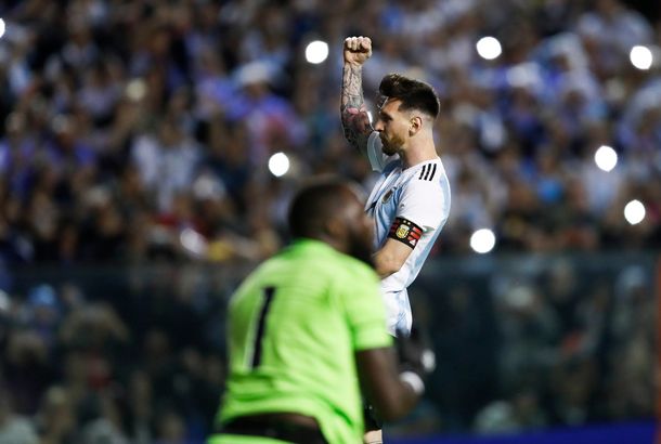 Argentina barrió con Haití en La Bombonera