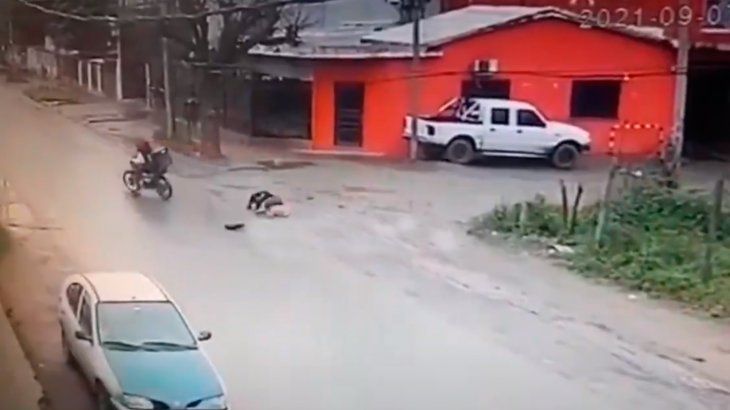 Moreno: un delivery atropelló a una mujer, la arrastró y se dio a la fuga