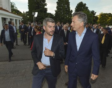 Marcos Peña y Mauricio Macri