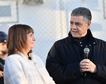 La ministra de Seguridad de la Nación, Patricia Bullrich, y el jefe de gobierno, Jorge Macri