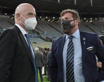 Gianni Infantino y Alejandro Domínguez