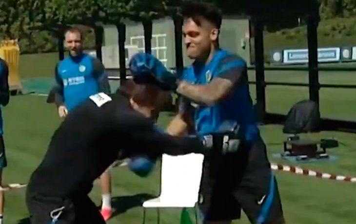 Lautaro Martínez y Antonio Conte boxearon tras el cruce ante la Roma