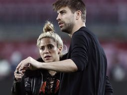 Piqué con Shakira antes del partido con el PSG Piqué con Shakira antes del partido con el PSG