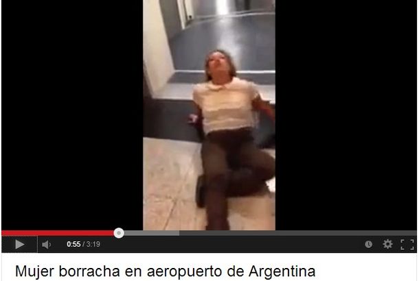 El video de una argentina borracha es furor en Internet
