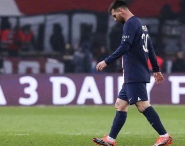 El gesto de Messi que generó controversia en los hinchas del PSG tras la derrota