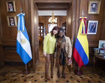 Cristina Kirchner recibió a la vicepresidenta electa de Colombia