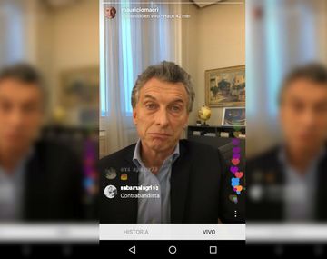 El Presidente hizo un Instagram live y respondió qué opina de que le digan Macri gato