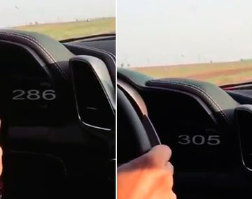 La Ferrari circulaba por ruta 2