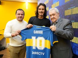 Boca presentó a Cavani: Es una responsabilidad muy grande