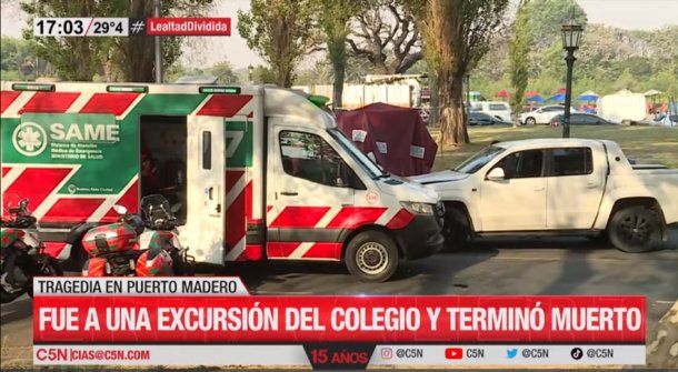 Conmoción en Puerto Madero: murió atropellado un nene de 13 años