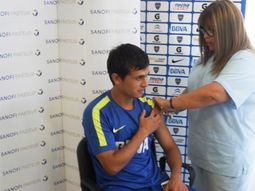 en la previa al superclasico, vacunaron a los jugadores del plantel de boca en la previa al superclasico, vacunaron a los jugadores del plantel de boca