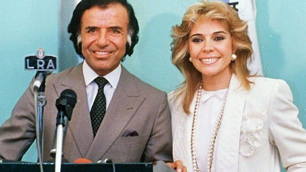 Carlos Menem y Zulema Yoma, clienta habitual de Roberto Giordano.