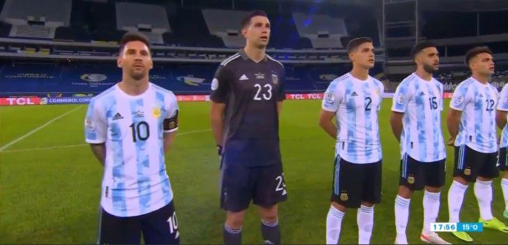 Copa América: Así fue el momento del Himno Nacional Argentino