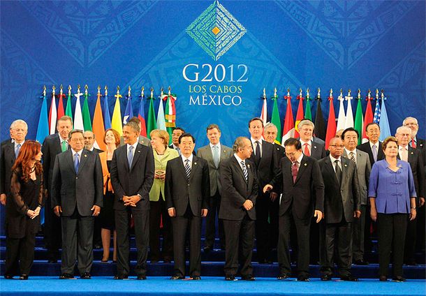 La Presidente estuvo lejos de los mandatarios de Reino Unido y España