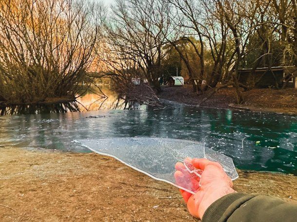 Más frío que en la Antártida: fotos y videos de la ciudad bonaerense que tuvo la menor temperatura del país