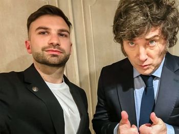 Mauricio Novelli y Javier Milei.