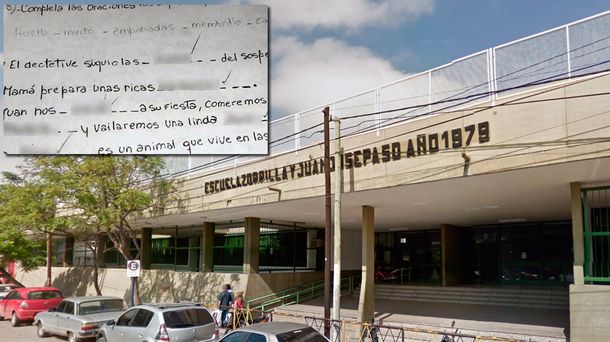 Esta es la escuela donde la docente entregó una prueba con errores de ortografía