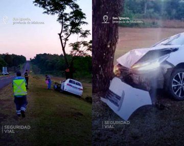 Chocó en una ruta de Misiones y el test de alcoholemia reveló un dato alarmante&nbsp;