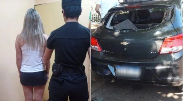 Misiones: una mujer destruyó a mazazos el auto de su ex