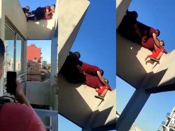 El dramático rescate de una mujer que intentó suicidarse en San Telmo