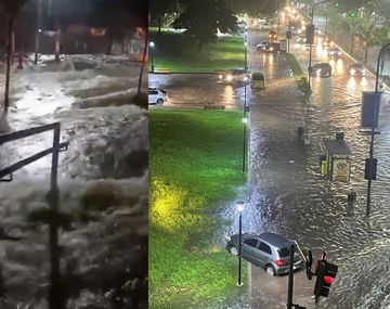 Graves inundaciones en La Plata: las preocupantes imágenes
