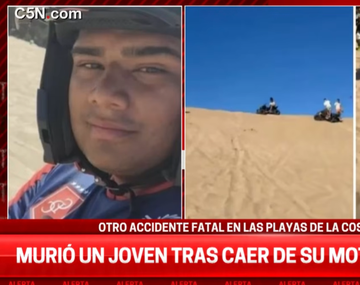 Supuesto narco murió en Gesell tras caer de su moto en un médano