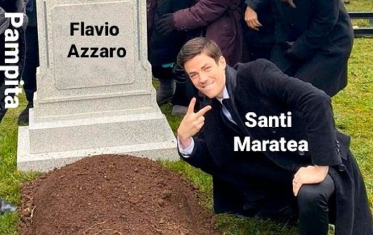 Santi Maratea, basado: memes por la domada a Flavio Azzaro