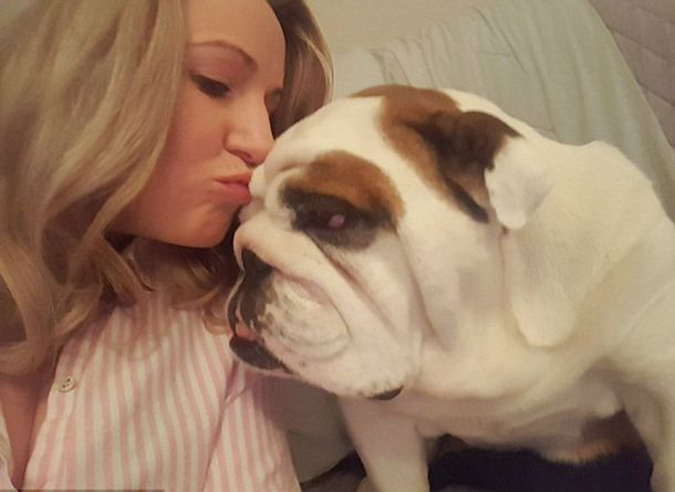 Donna Ward, la dueña de Bullet, ama compartir la carita de su mascota Donna Ward, la dueña de Bullet, ama compartir la carita de su mascota